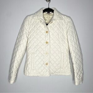 Ralph Lauren Cream Quilted Puffer Jacket